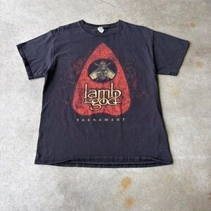 2000s lamb of God graphic tee